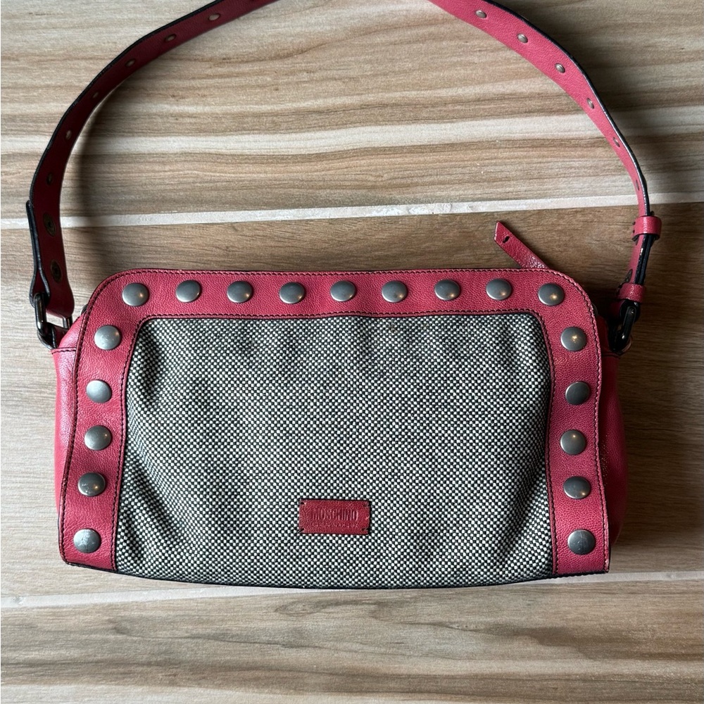 Moschino Stylish Pink and Gray Women's Bag